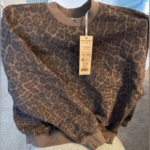 ACTA crewneck leopard